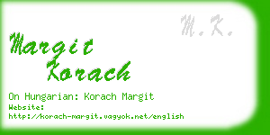margit korach business card